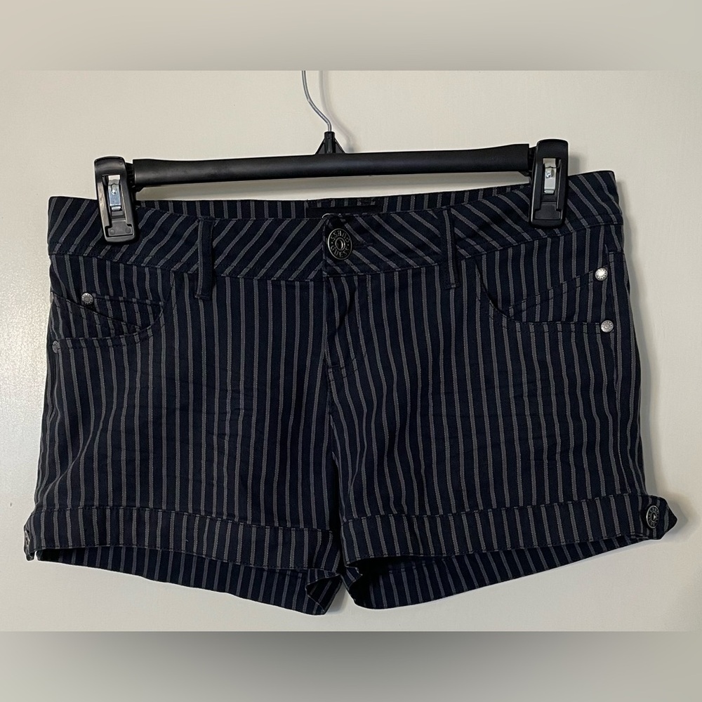 Guess Pinstripe Denim Shorts